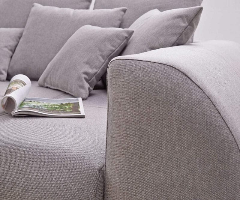 Canapea extensibilă cu 2 lazi de depozitare Big Sofa Verona Grey 305x110 cm | Dumonde Furniture & Deco Concept.