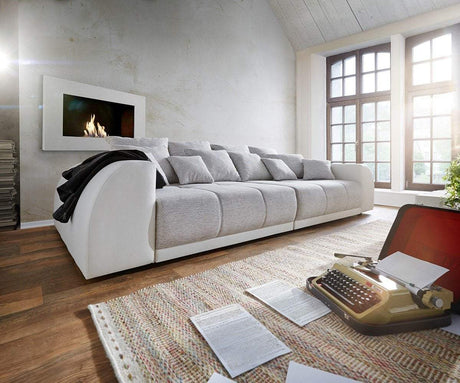 Canapea extensibilă cu 2 lazi de depozitare Big Sofa Verona 305x110 cm | Dumonde Furniture & Deco Concept.