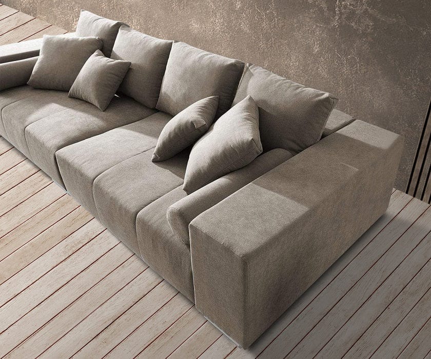 Canapea extensibila cu lada de depozitare Marbela Bej XXL 290x110 cm | Dumonde Furniture & Deco Concept.