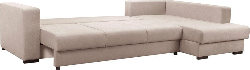 Colțar extensibil cu ladă de depozitare Gloria Beige 325x195 cm | Dumonde Furniture & Deco Concept.